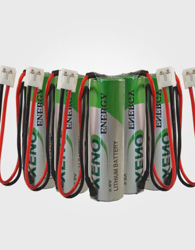 Set von 5 Stück, Batterien AA Lithium-Thyonil