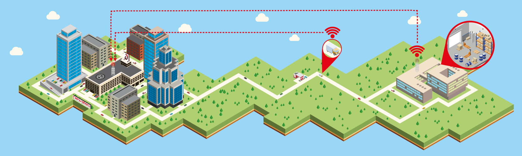 La trasmissione di dati in wireless con Newsteo