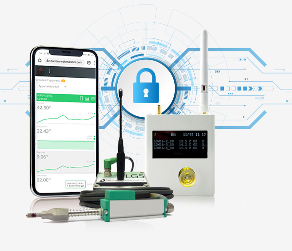 Fissuromètre sans fil - Geko - TERTIUM Technology - avec capteur de  température